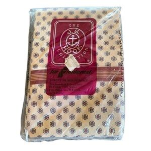 NOS Vtg JG Hook Fieldcrest Flower 2 Standard Pillow Cases Percale NWOT